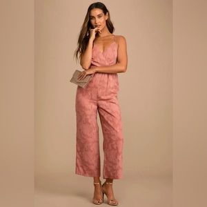 Lulu’s NWT Rose Pink Jumpsuit- XS-Small